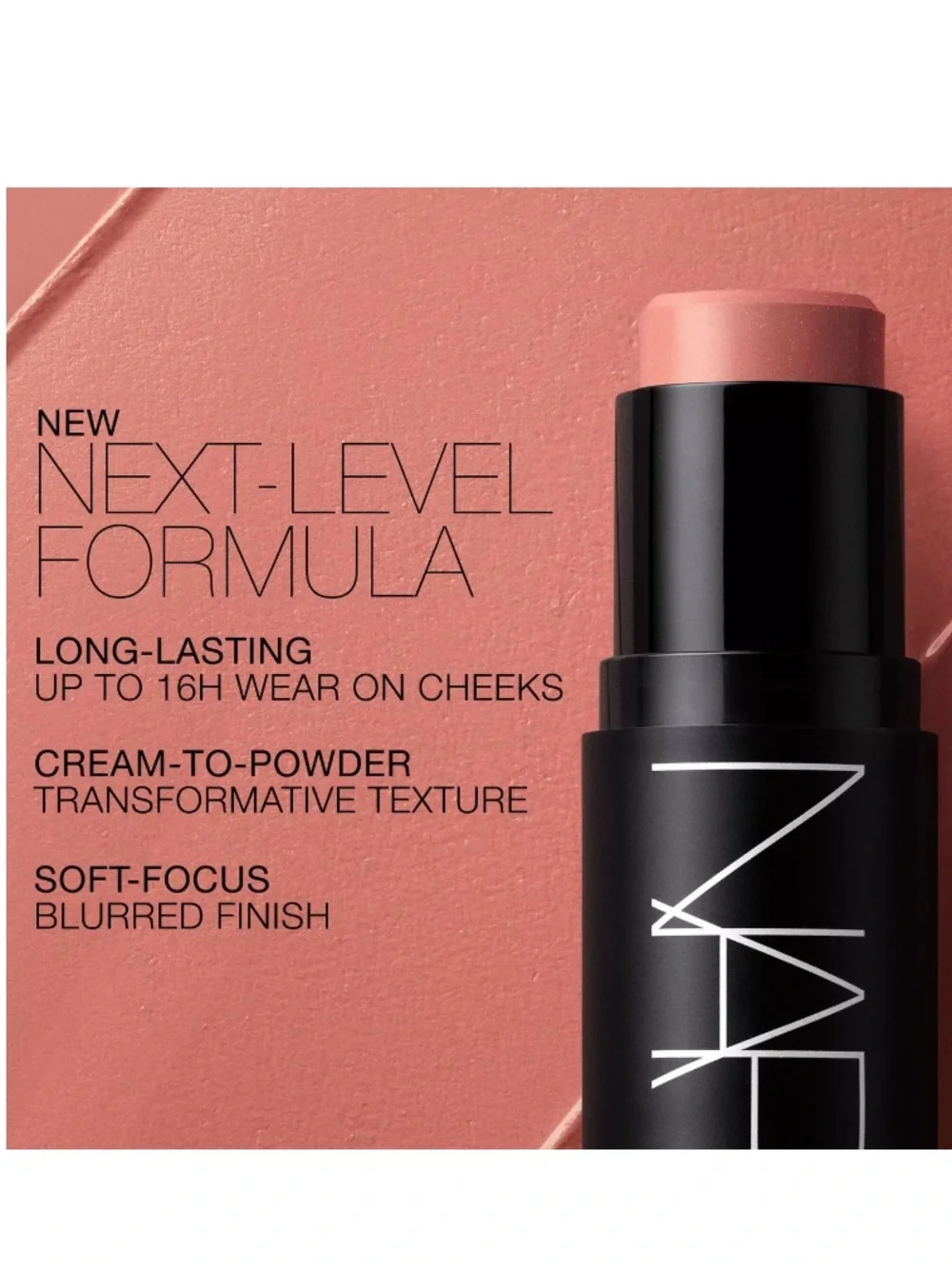 NARS The Multiple Multi Purpose Stick for Lips Cheeks Eyes-Orgasm Crave-Travel
